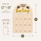 Happy Bee Day Birthday Photo Board