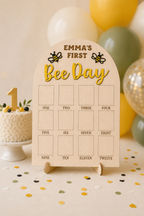 Happy Bee Day Birthday Photo Board