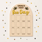Happy Bee Day Birthday Photo Board