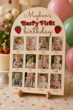 Berry First Birthday Photo Board