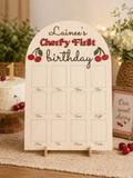 Cherry First Birthday Photo Board