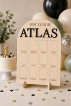 Classic First Year Birthday Photo Board