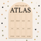Classic First Year Birthday Photo Board