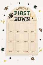First Down Milestone Birthday Photo Board