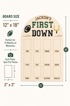 First Down Milestone Birthday Photo Board