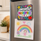 School Grade Masterpiece Magnet Kindergarten thru 5th Grade Fridge Magnet