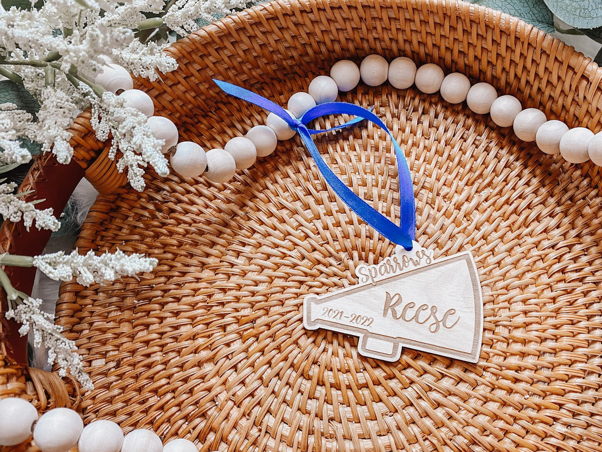Personalized Cheer Team Ornament – Cheerleader Squad Keepsake (Original)