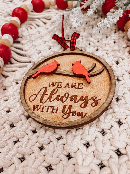 Cardinal Memorial Ornament – "Always With You" Remembrance Keepsake