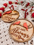 Cardinal Memorial Ornament – "Always With You" Remembrance Keepsake