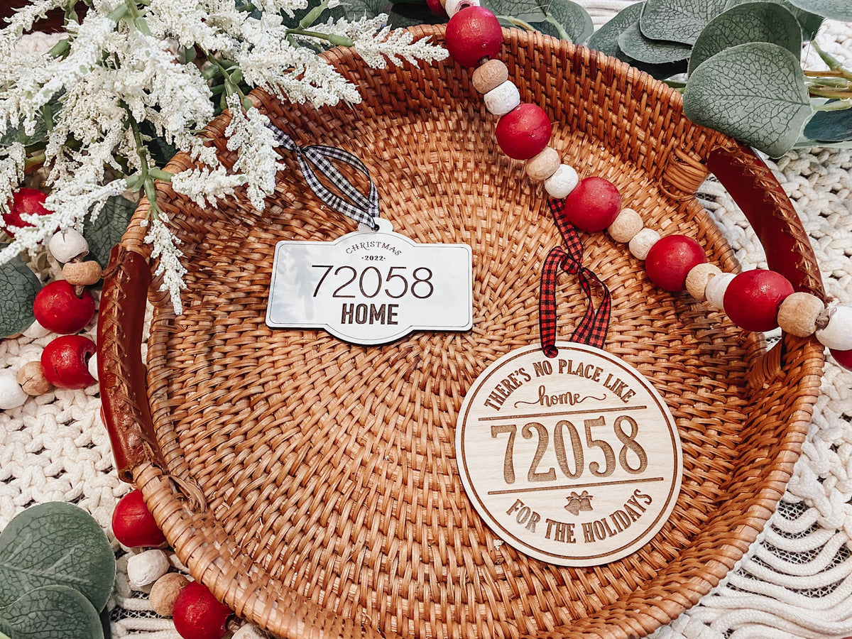 Personalized Zip Code Christmas Ornament – Hometown Gift