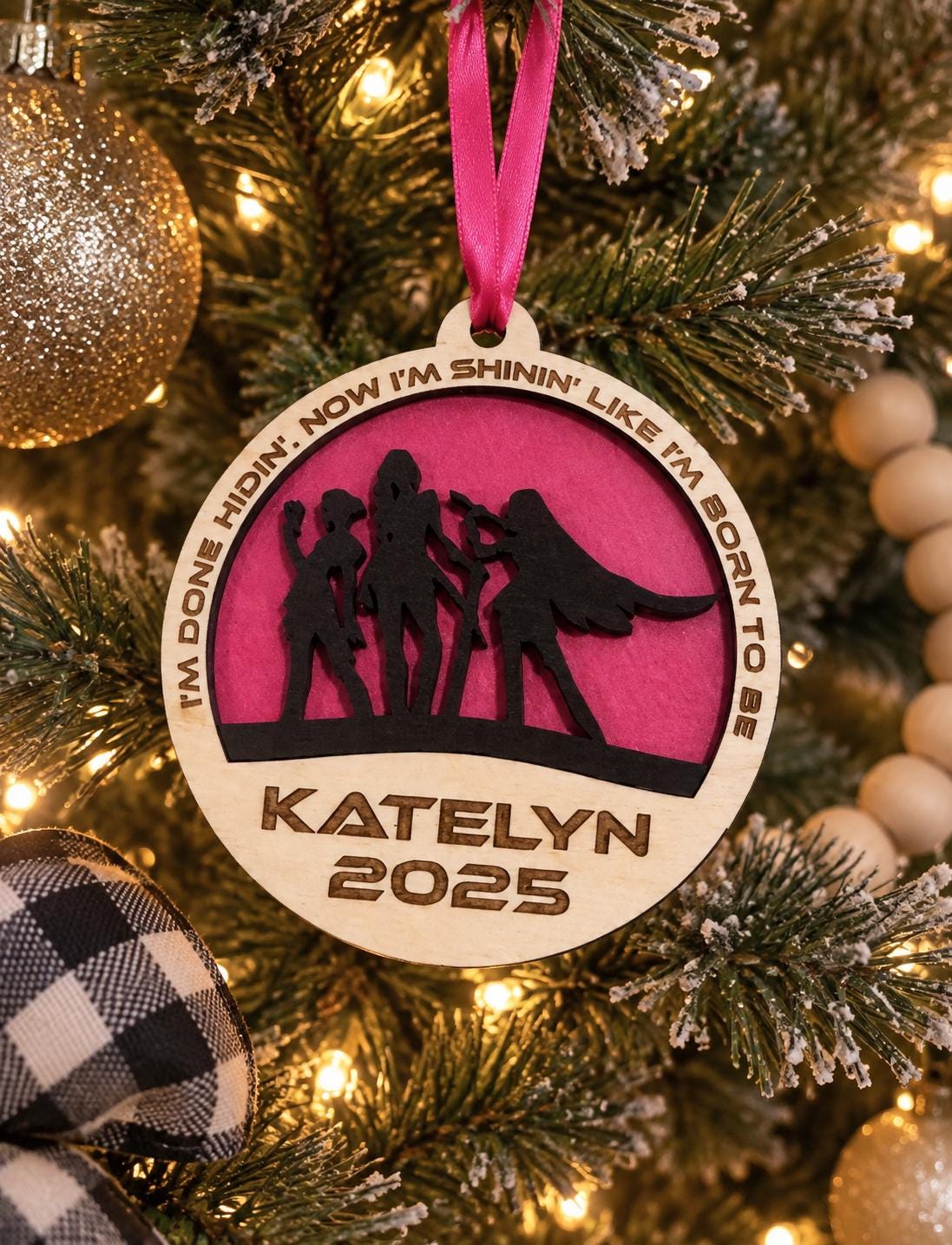 Personalized Pop Star Ornament – Music Lover Christmas Keepsake