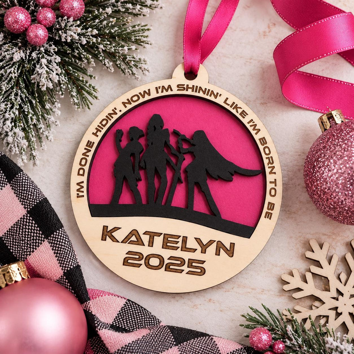 Personalized Pop Star Ornament – Music Lover Christmas Keepsake