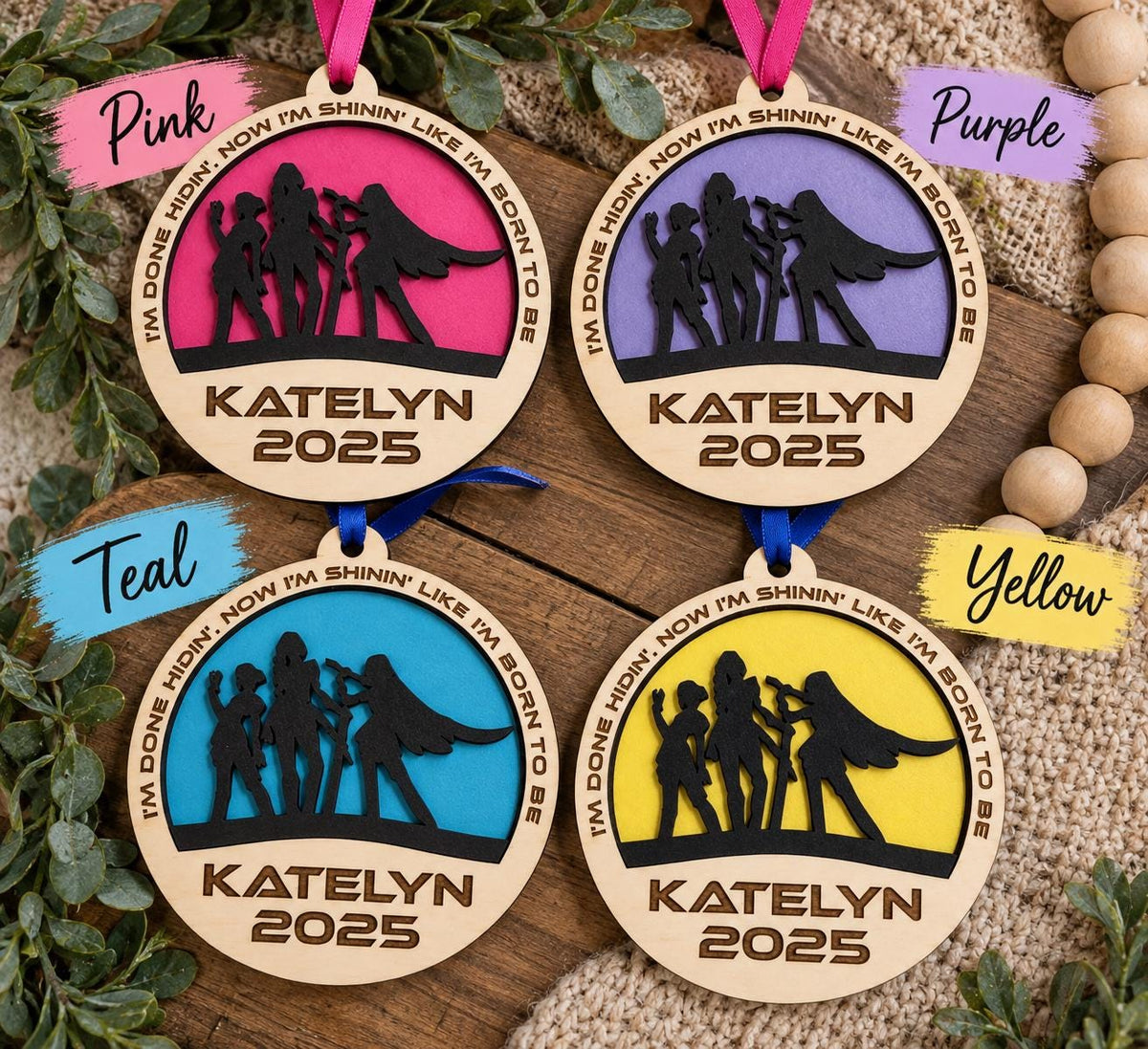 Personalized Pop Star Ornament – Music Lover Christmas Keepsake