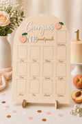 One Sweet Peach Birthday Photo Board