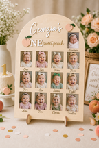 One Sweet Peach Birthday Photo Board