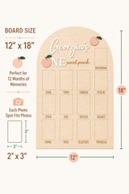 One Sweet Peach Birthday Photo Board