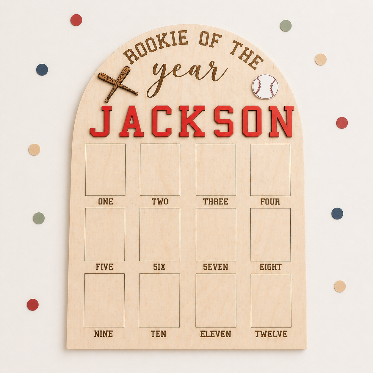 Rookie of the Year Birthday Photo Board